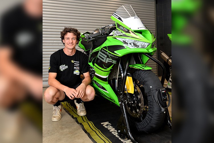 Olly Simpson joins the BCperformance Kawasaki team for 2025. Image RUSSELL COLVIN